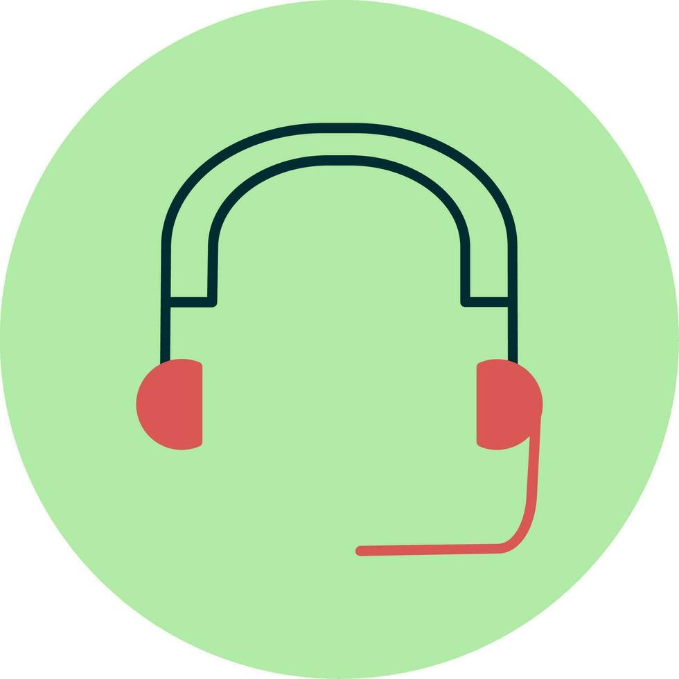 icono de vector de auriculares