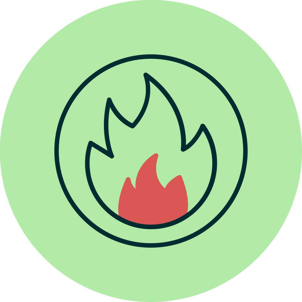 Flammable Vector Icon