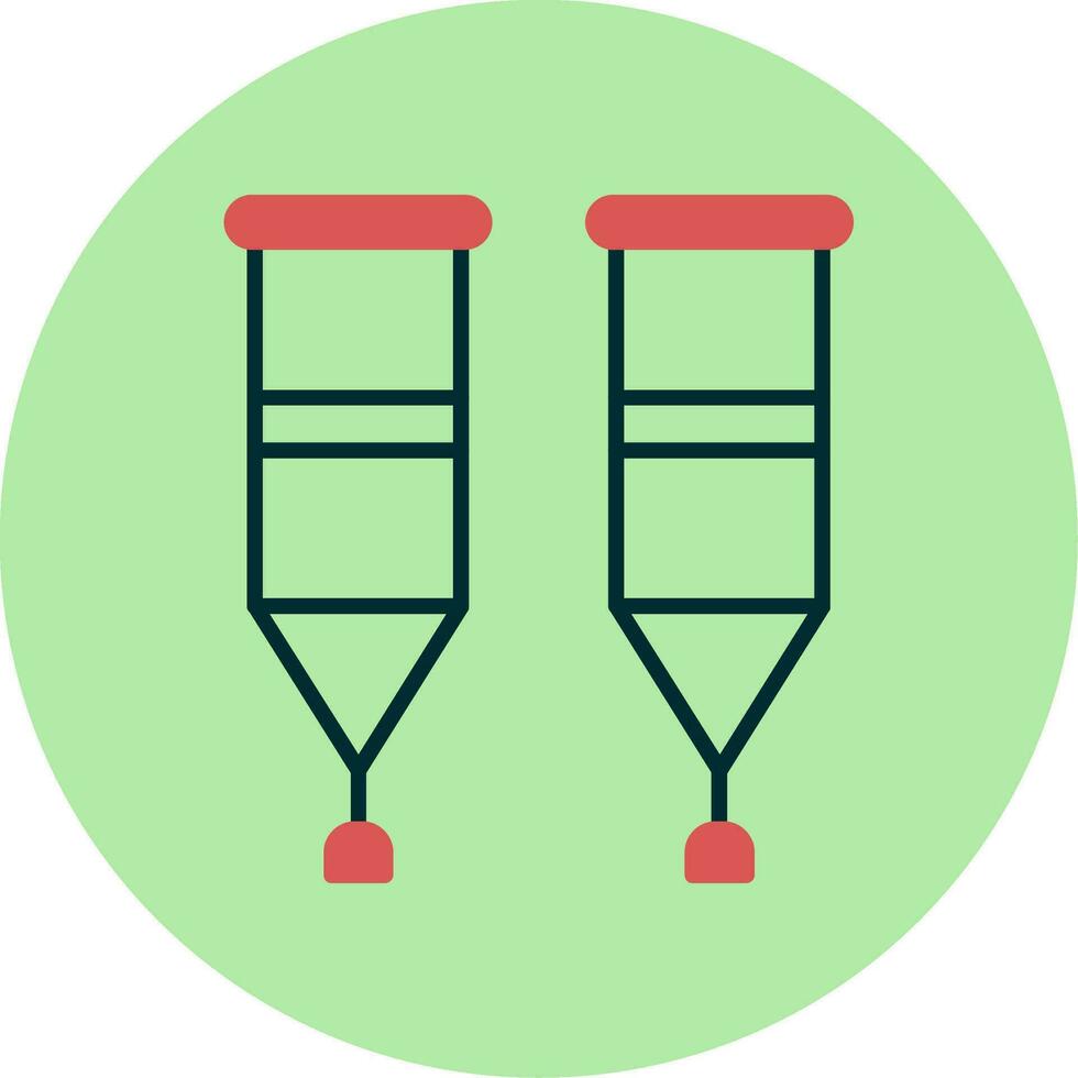 Crutches Vector Icon