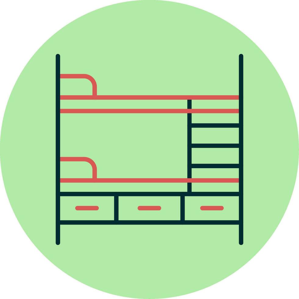 Bunk Bed Vector Icon