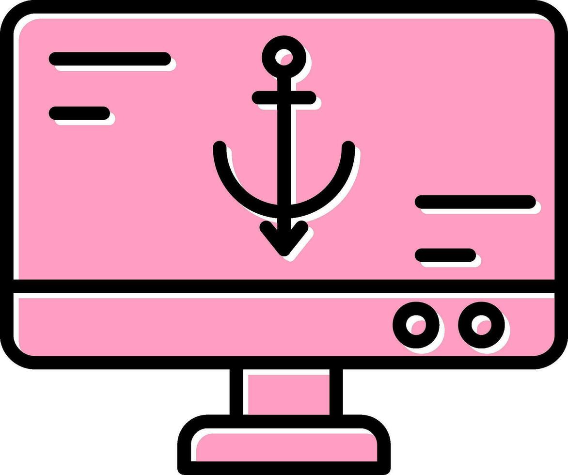 Anchor Text Vector Icon