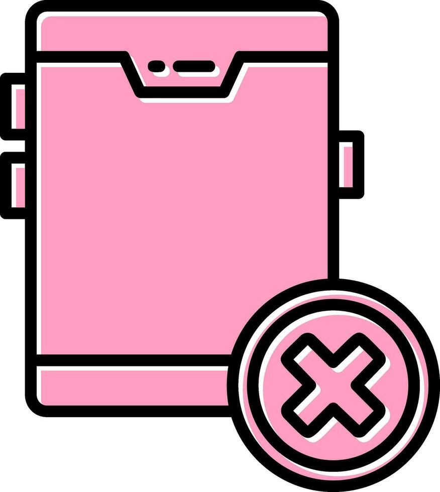 No Cellphone Vector Icon