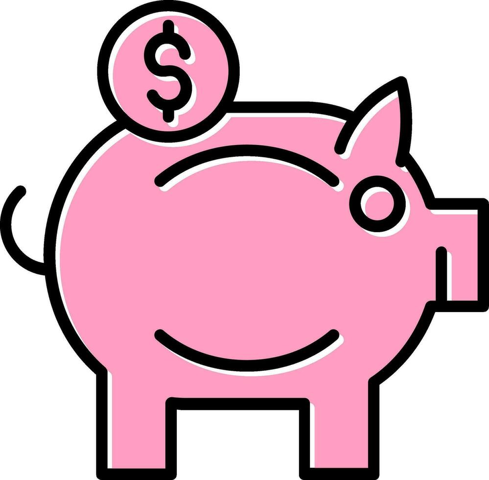 Piggy Bank Vector Icon