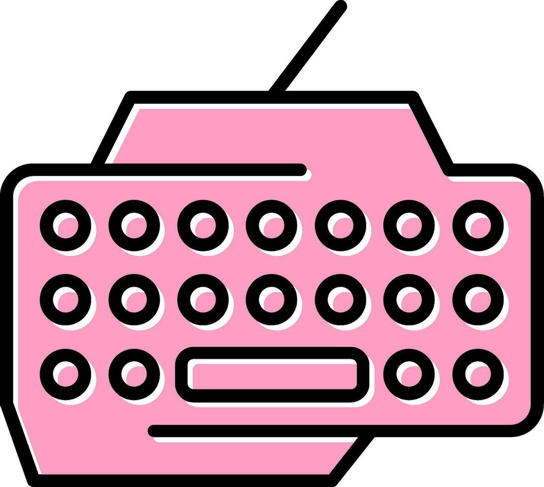 icono de vector de teclado