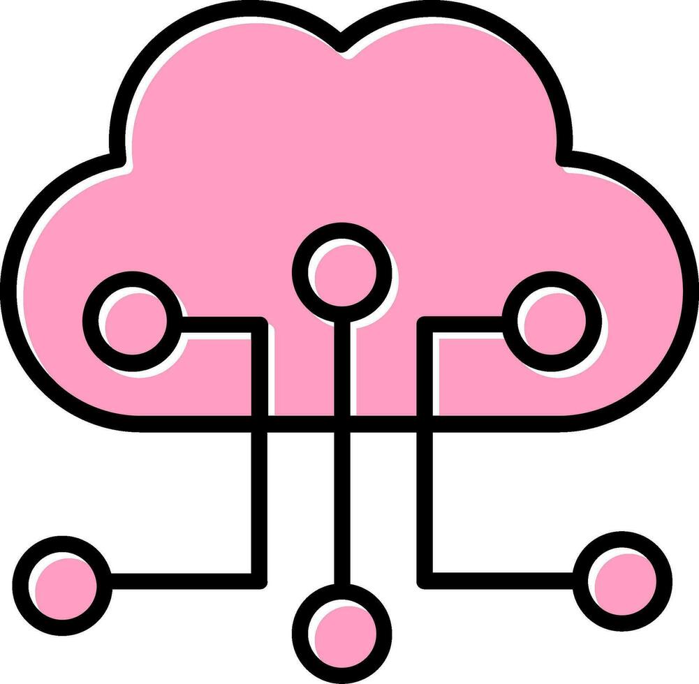 Cloud Configuration Vector Icon