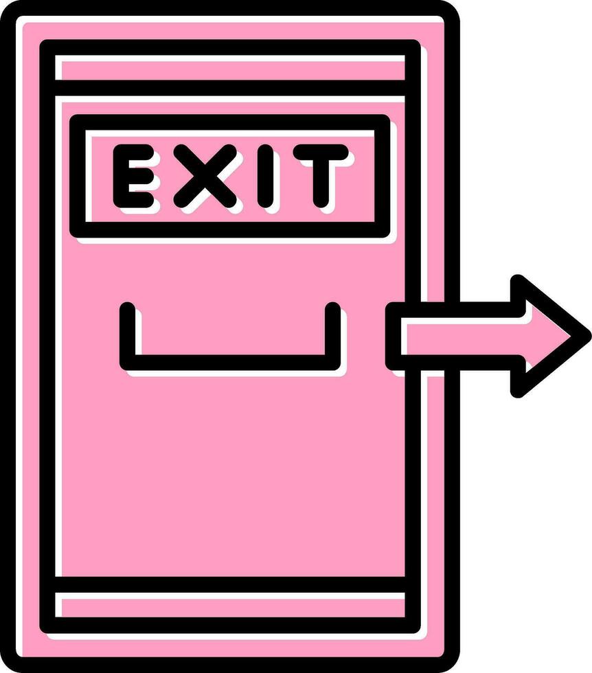 Exit Door Vector Icon