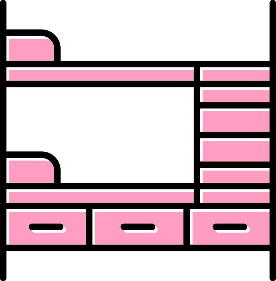 Bunk Bed Vector Icon