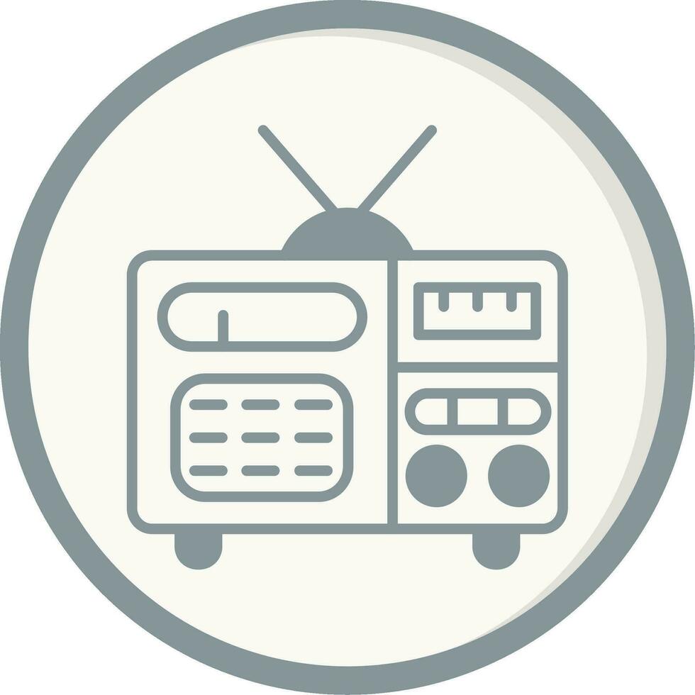 icono de vector de radio