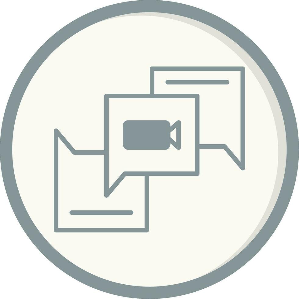 Video Chat Vector Icon