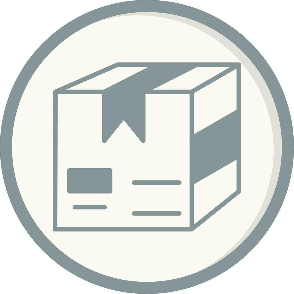 icono de vector de caja de entrega