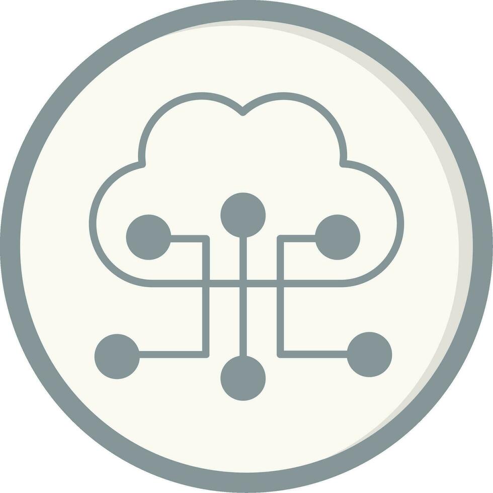 Cloud Configuration Vector Icon