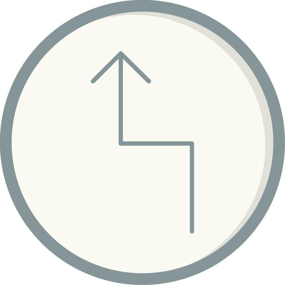 Zigzag Arrow Vector Icon