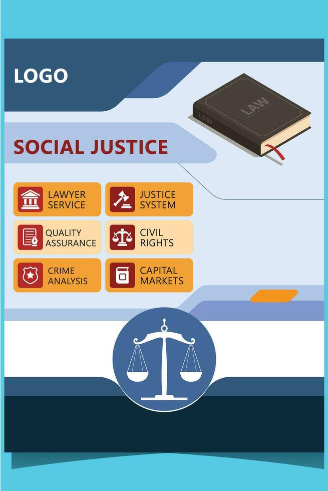 Social justice or human rights. vector