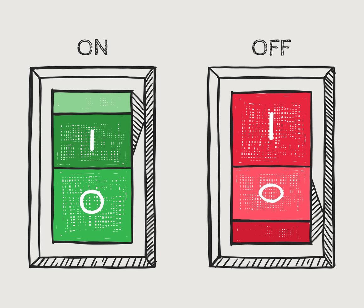 vector ilustración de un eléctrico cambiar. mano dibujado garabatear estilo.