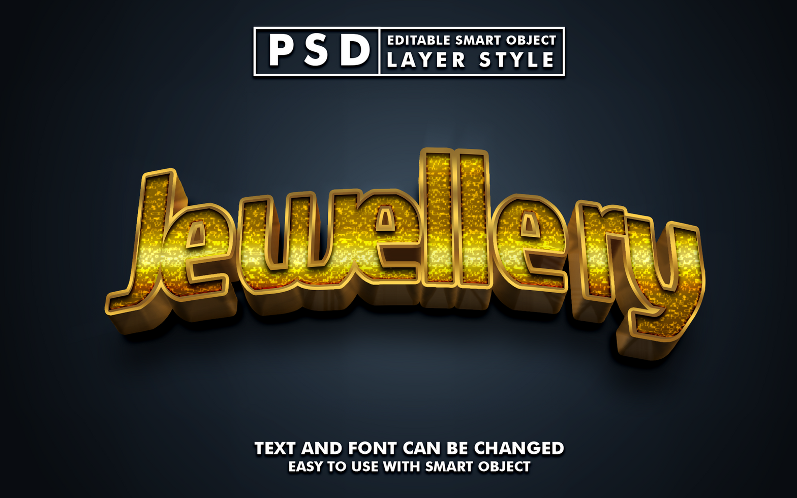 Jewellery Editable Text Effect psd