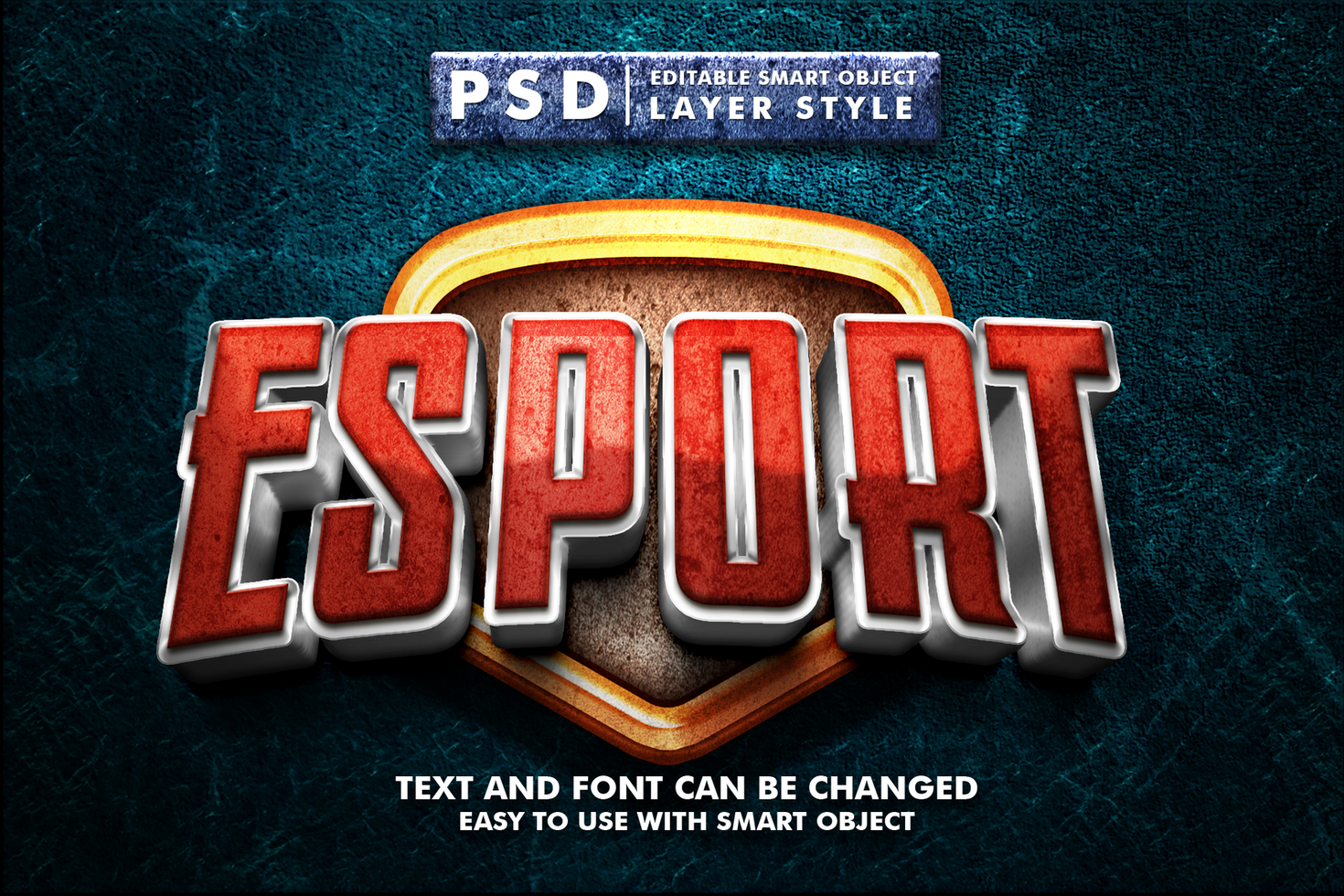 Esport Editable Text Effect psd