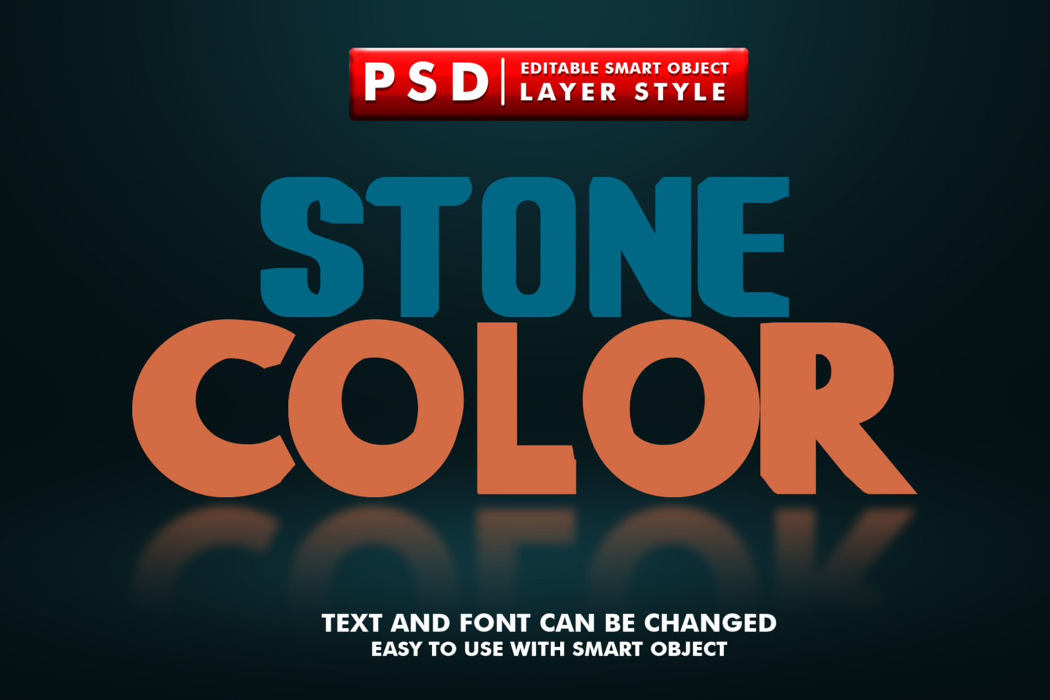 Stone Editable Text Effect psd