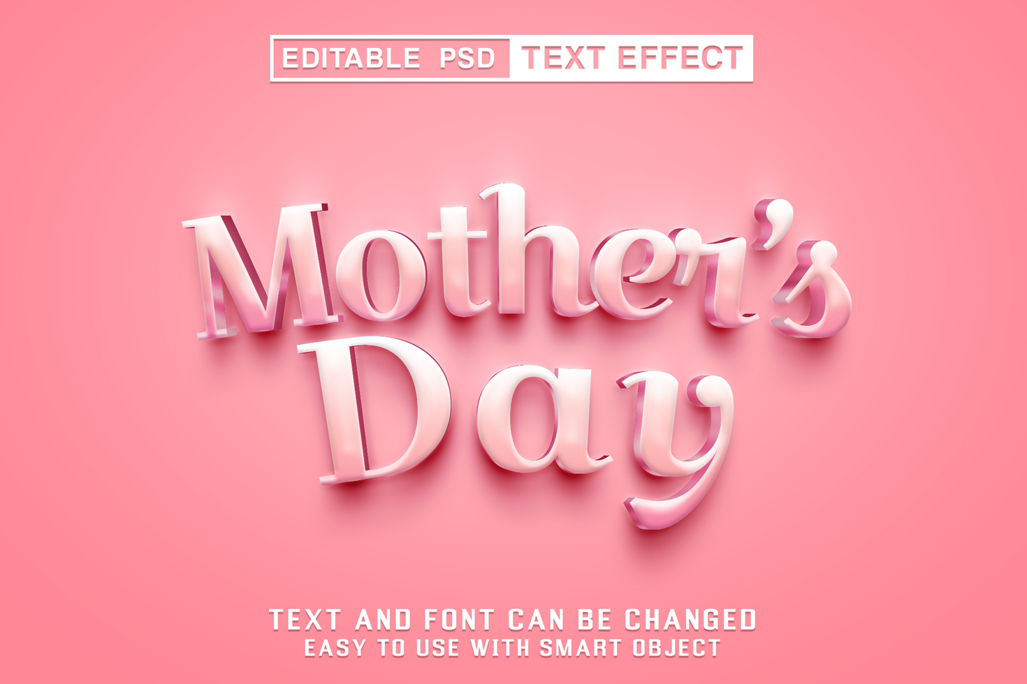 Mother Day Editable Text Effect psd