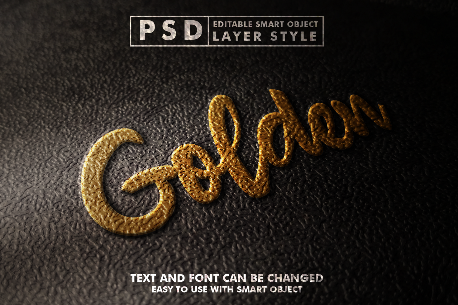 Gold Editable Text Effect psd