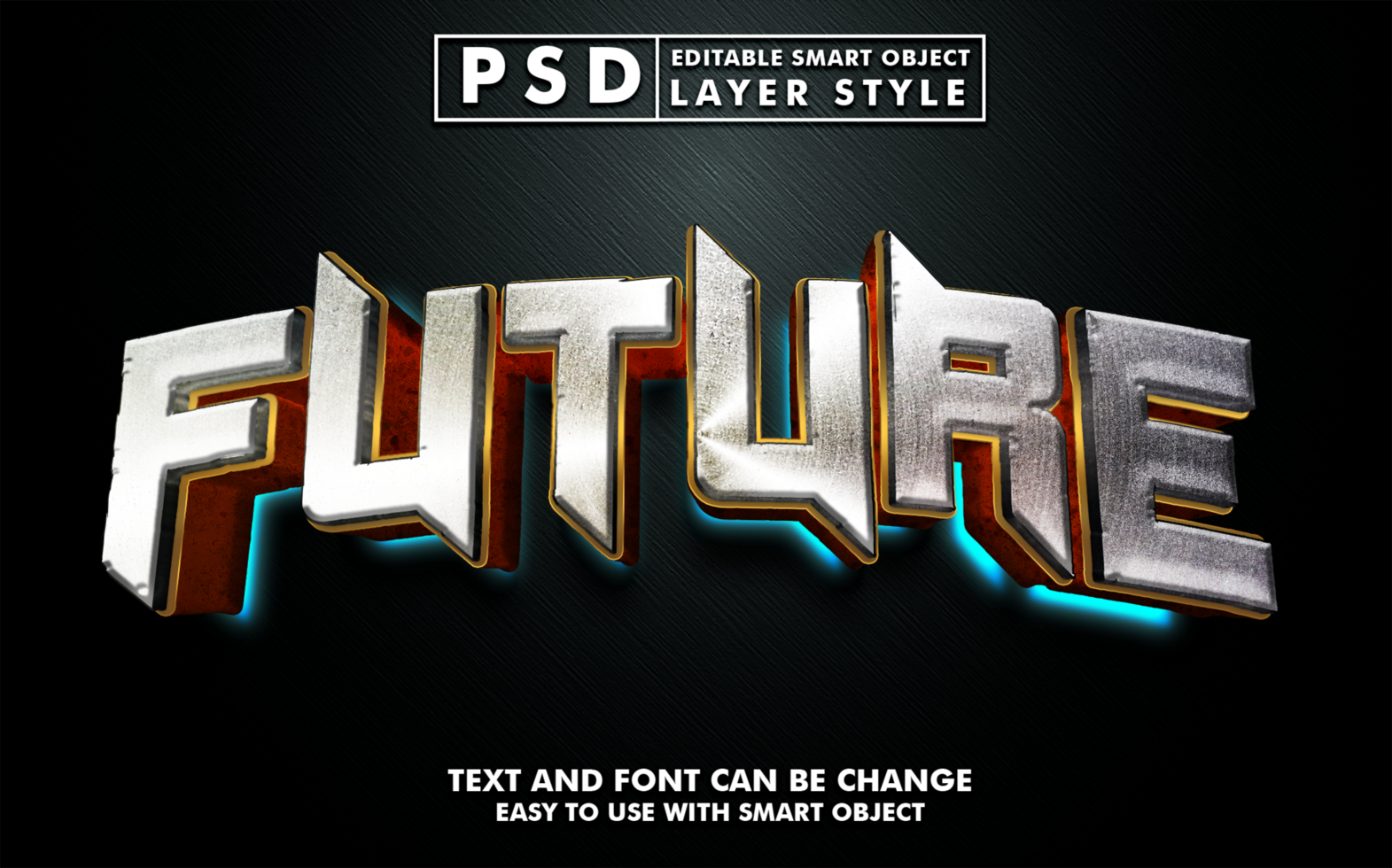 Future Editable Text Effect psd