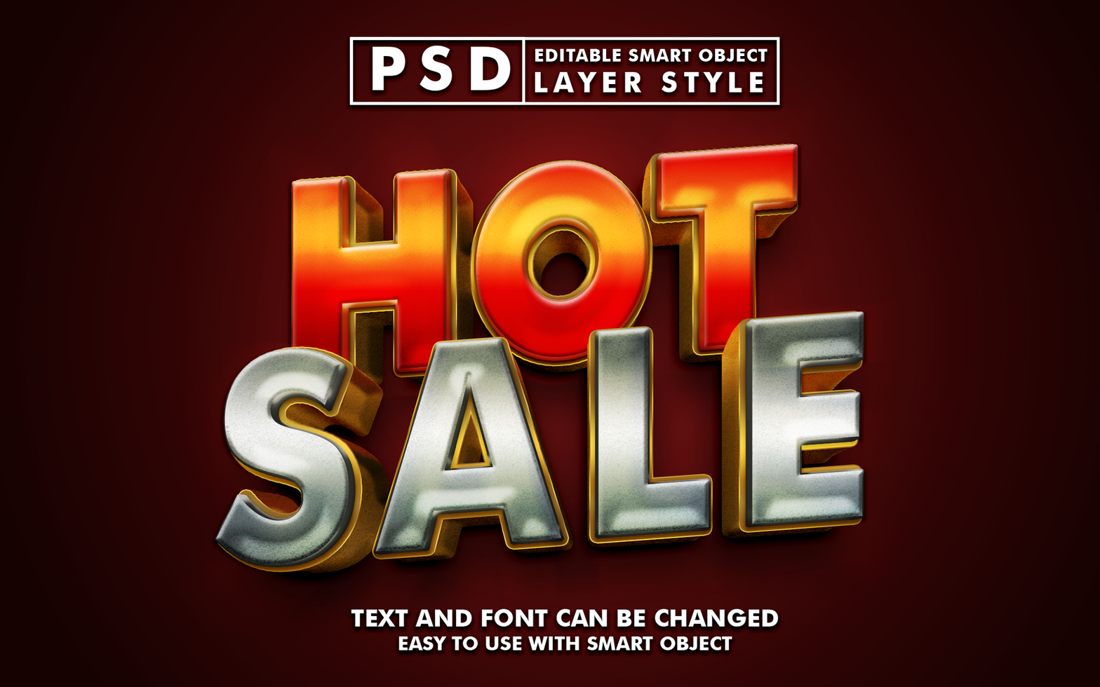 Hot Sale Editable Text Effect psd