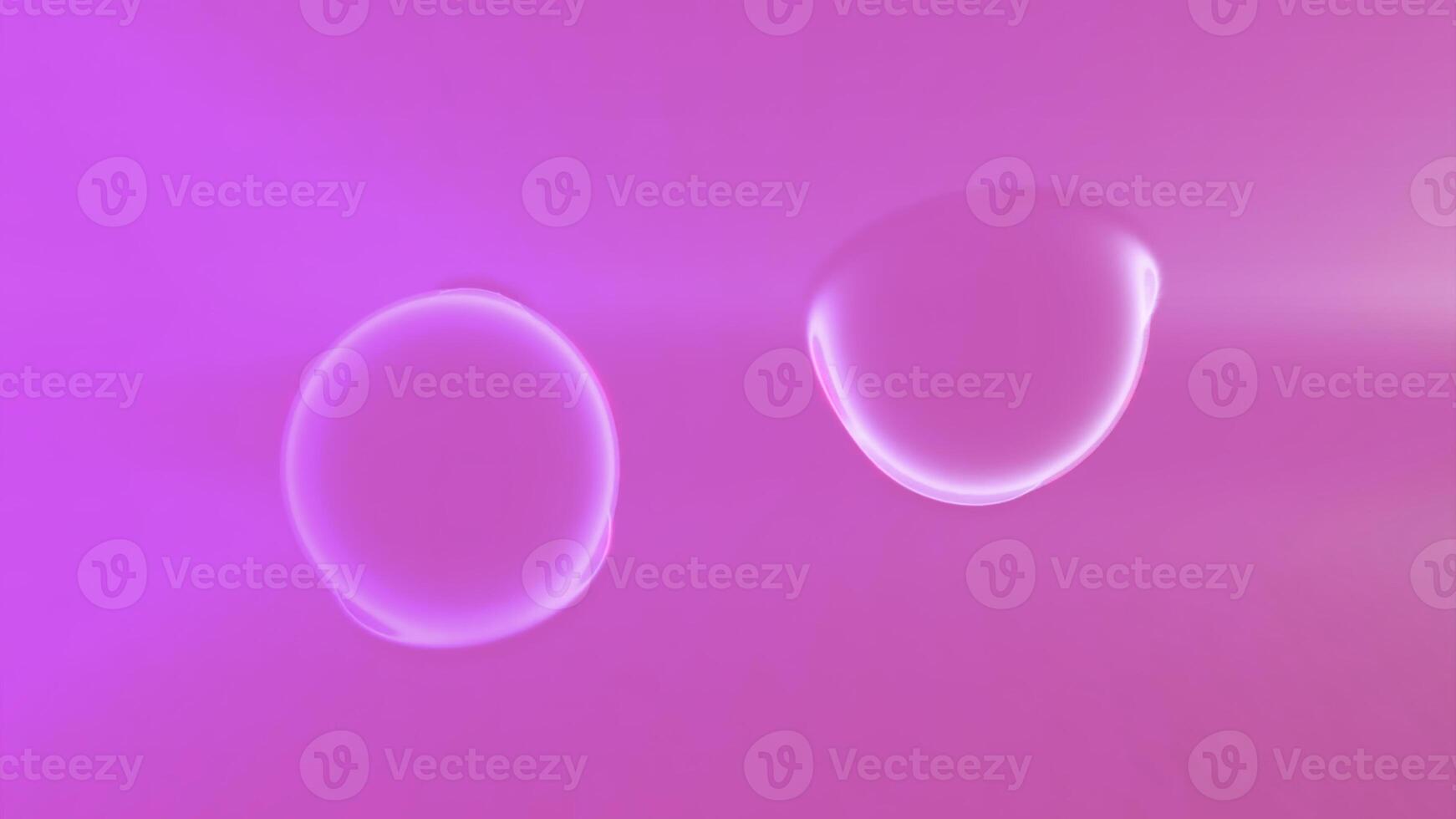 Blue and pink background with bubbles. Design. Rolling bubbles in different directions made in cartoon animation. photo