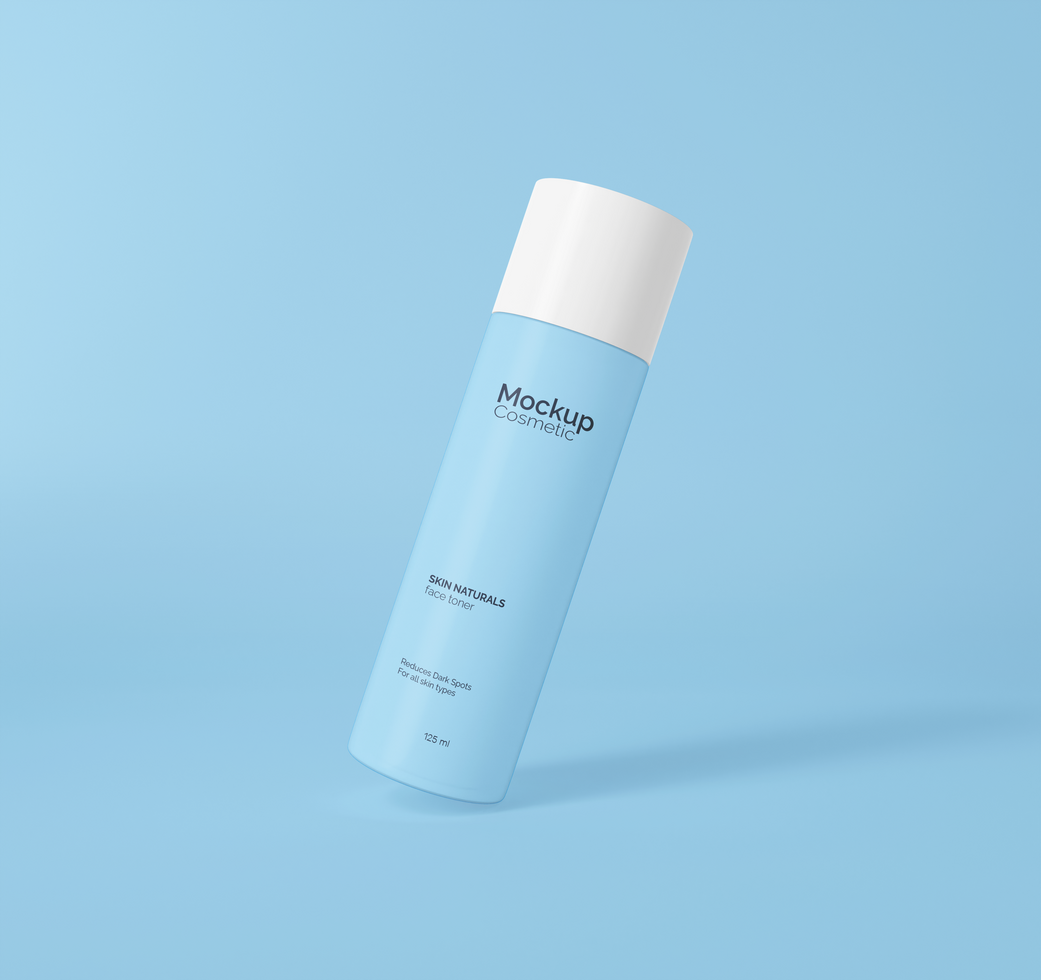 cosmetische fles mockup psd