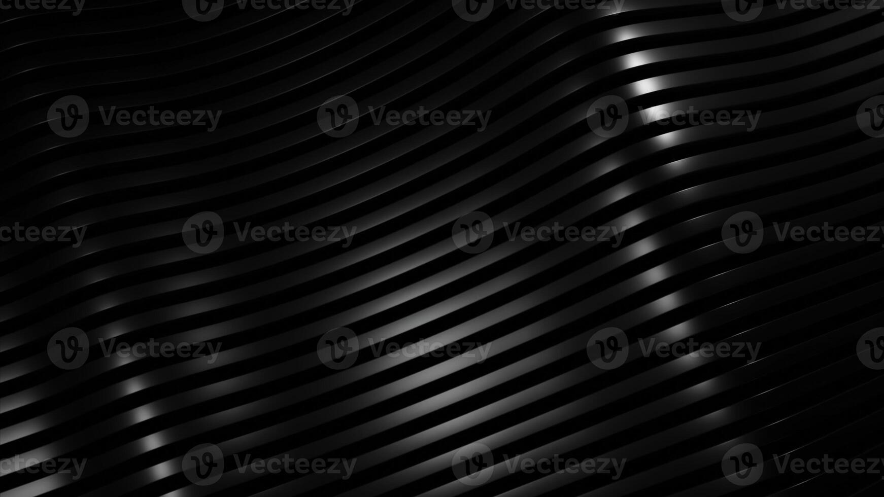 3D wave on striped background with lines. Design. Beautiful shine from waves on striped silky background. Metallic luster of silky waves of lines photo