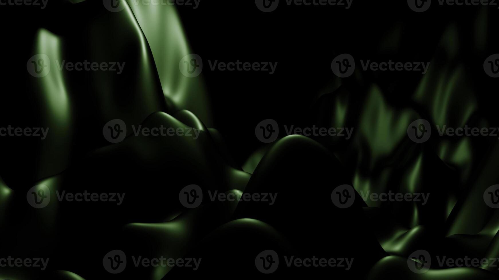 Blue and green background. Design.A dark background with a voluminous dense slurry in cartoon animation that spreads. photo