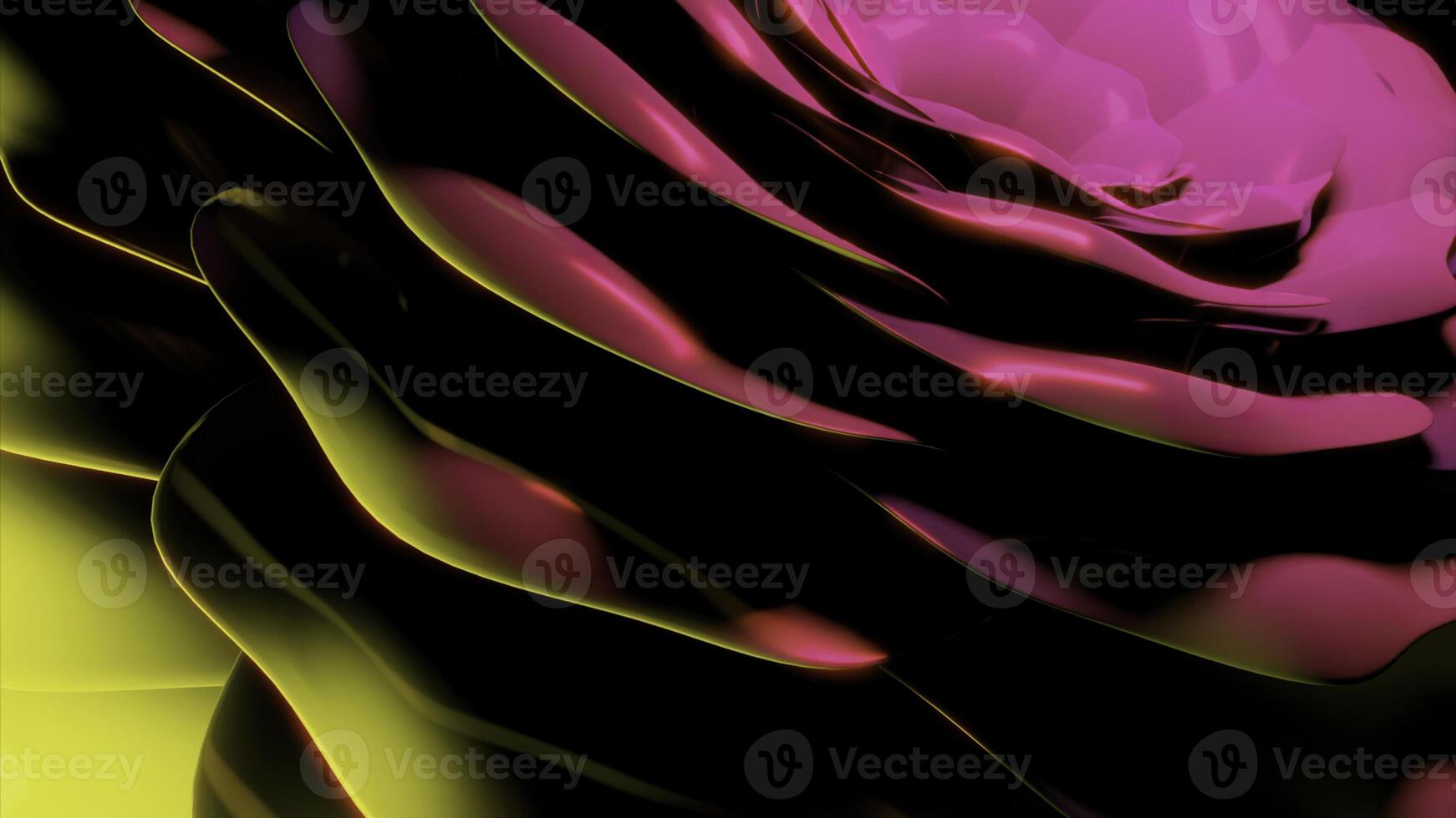 Pink erupting background. Design. Bright splashing lines with yellow and pink tints in animation. photo