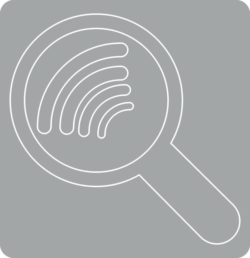 Magnifying glass icon with wifi connection design decoration. vector