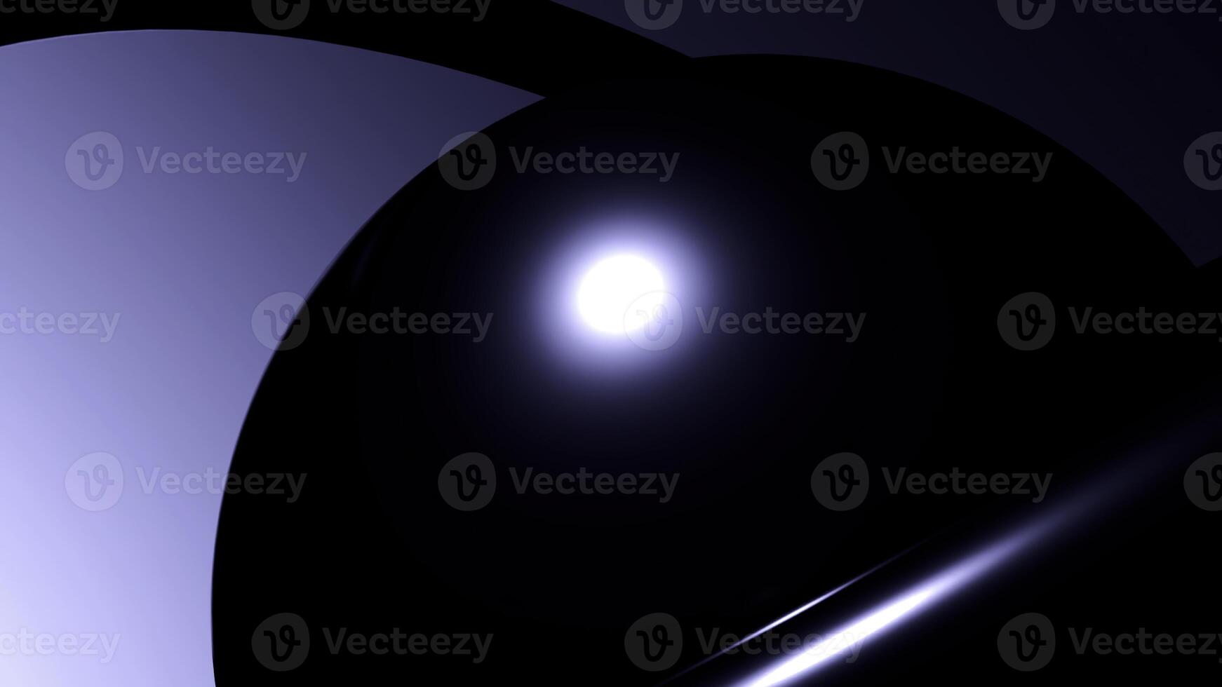 A black pendulum on a gray background. Design.Light animation with a black ball around which the lines rotate in different directions. photo