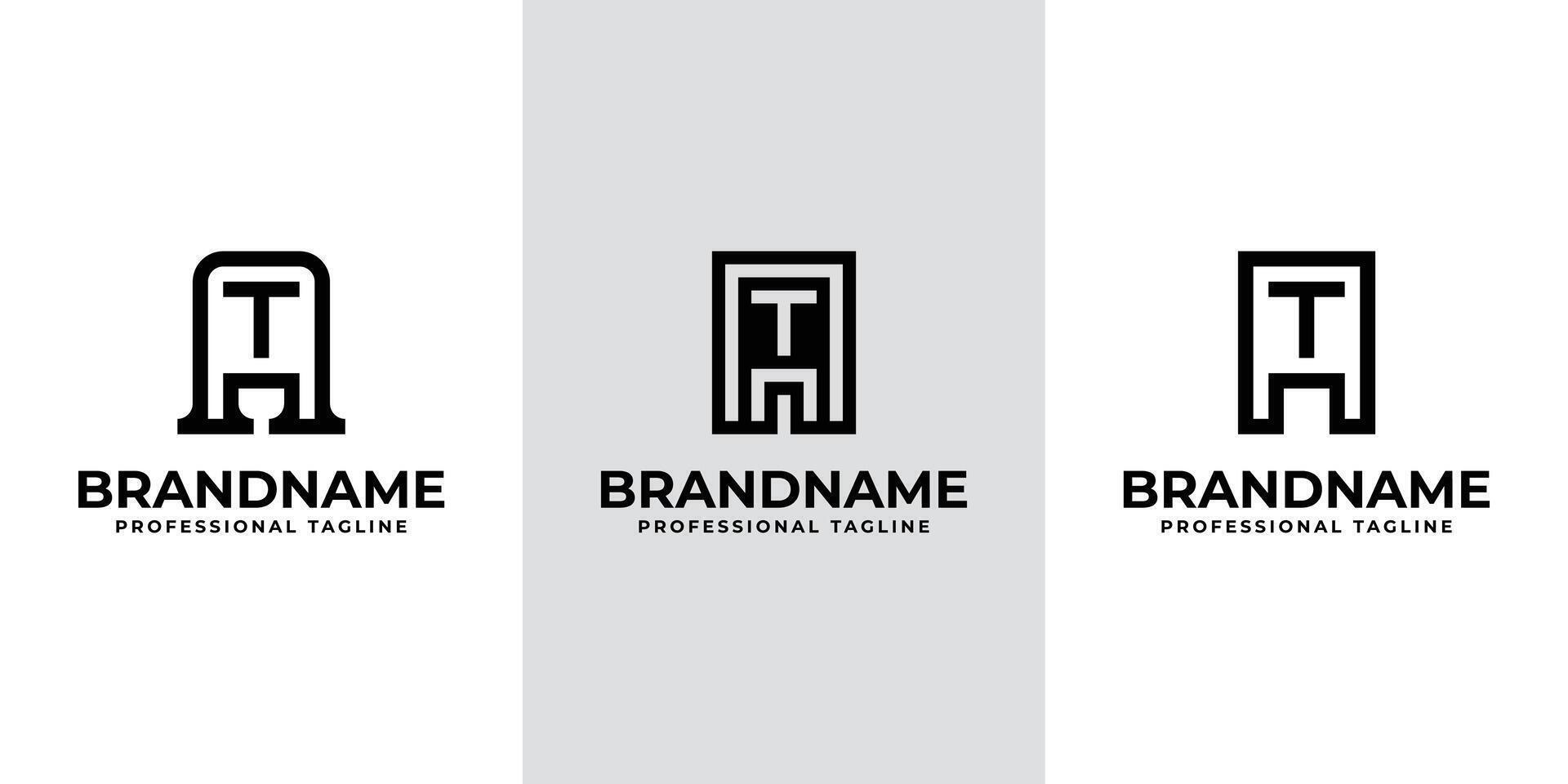 Modern Initials AT Logo, suitable for business with TA or AT initials vector