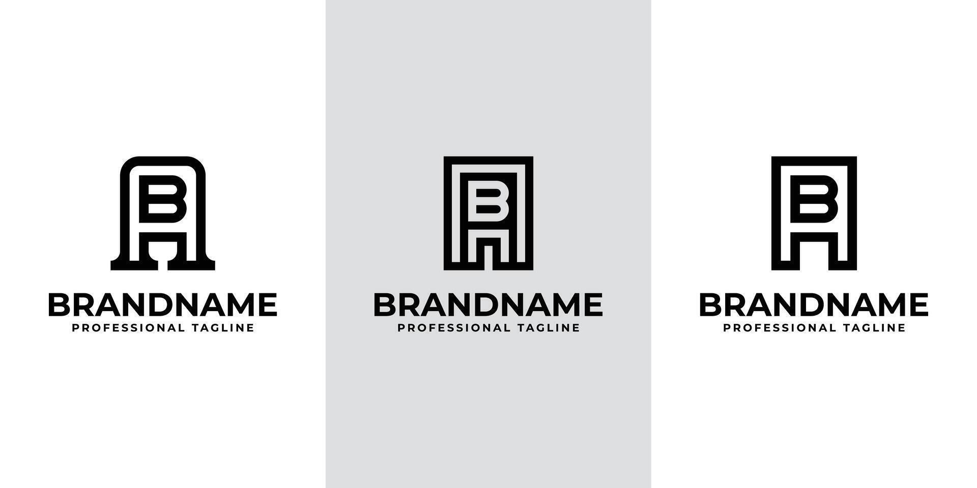 Modern Initials AB Logo, suitable for business with BA or AB initials vector