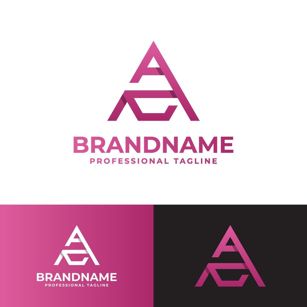 Letter AZ Monogram Logo, suitable for business with AZ or ZA initials vector