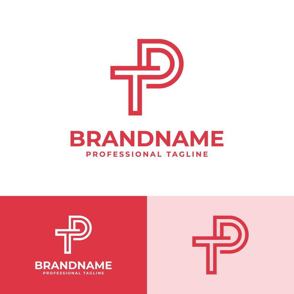 Modern Initials TD Logo, suitable for business with DT or TD initials vector