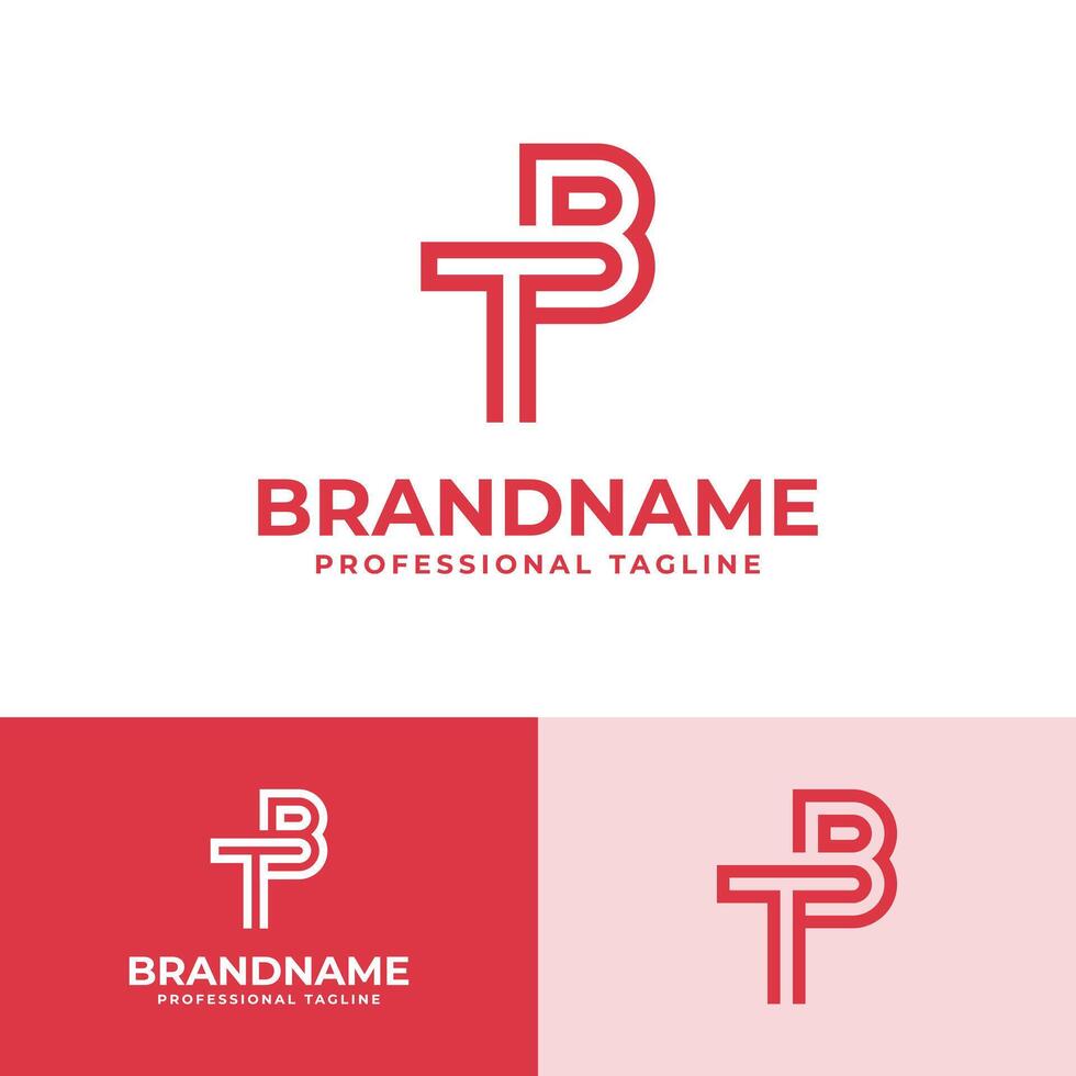 Modern Initials TB Logo, suitable for business with BT or TB initials vector