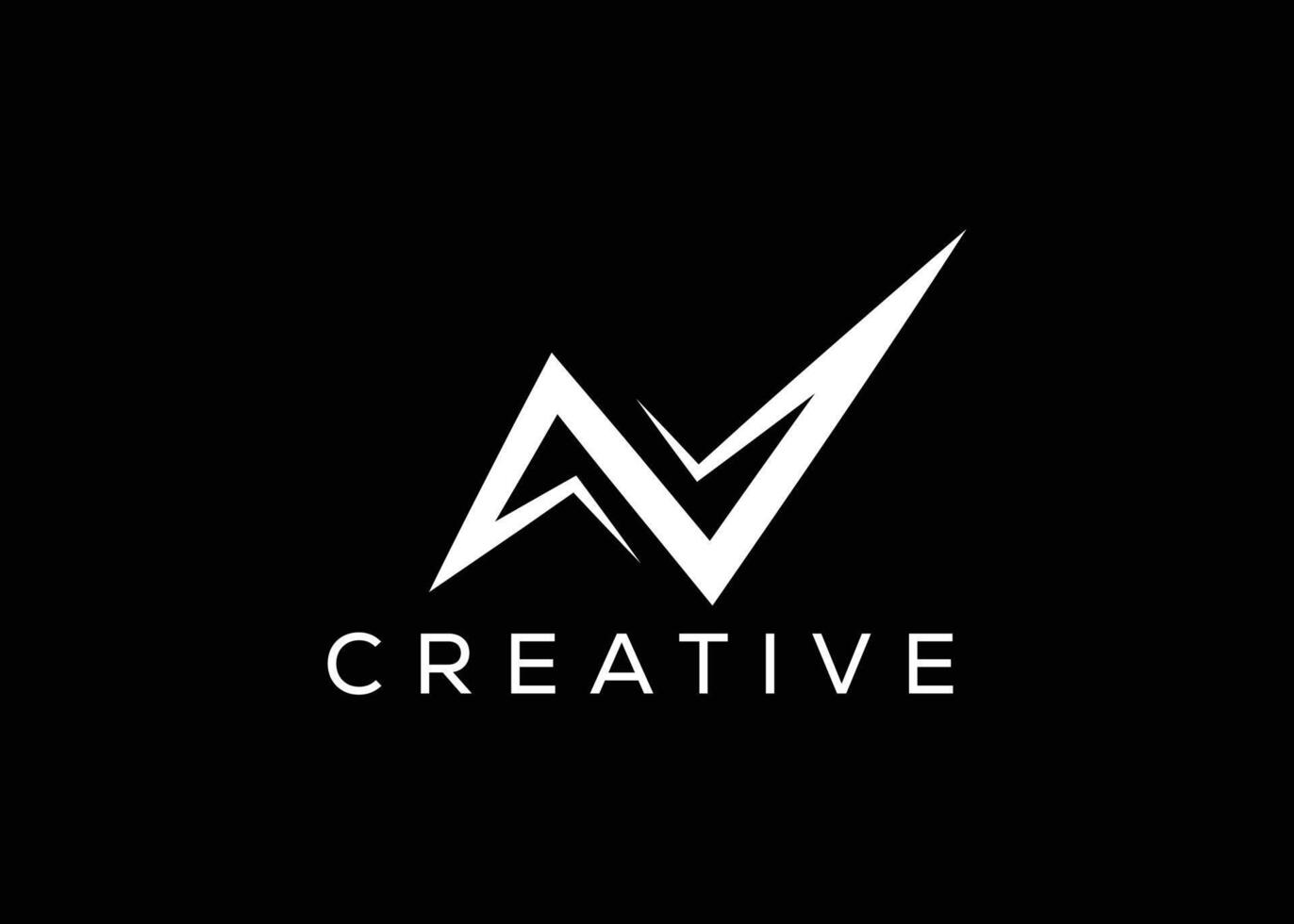 Minimal Letter N mountain logo design vector template. Initial Letter N hill vector logo