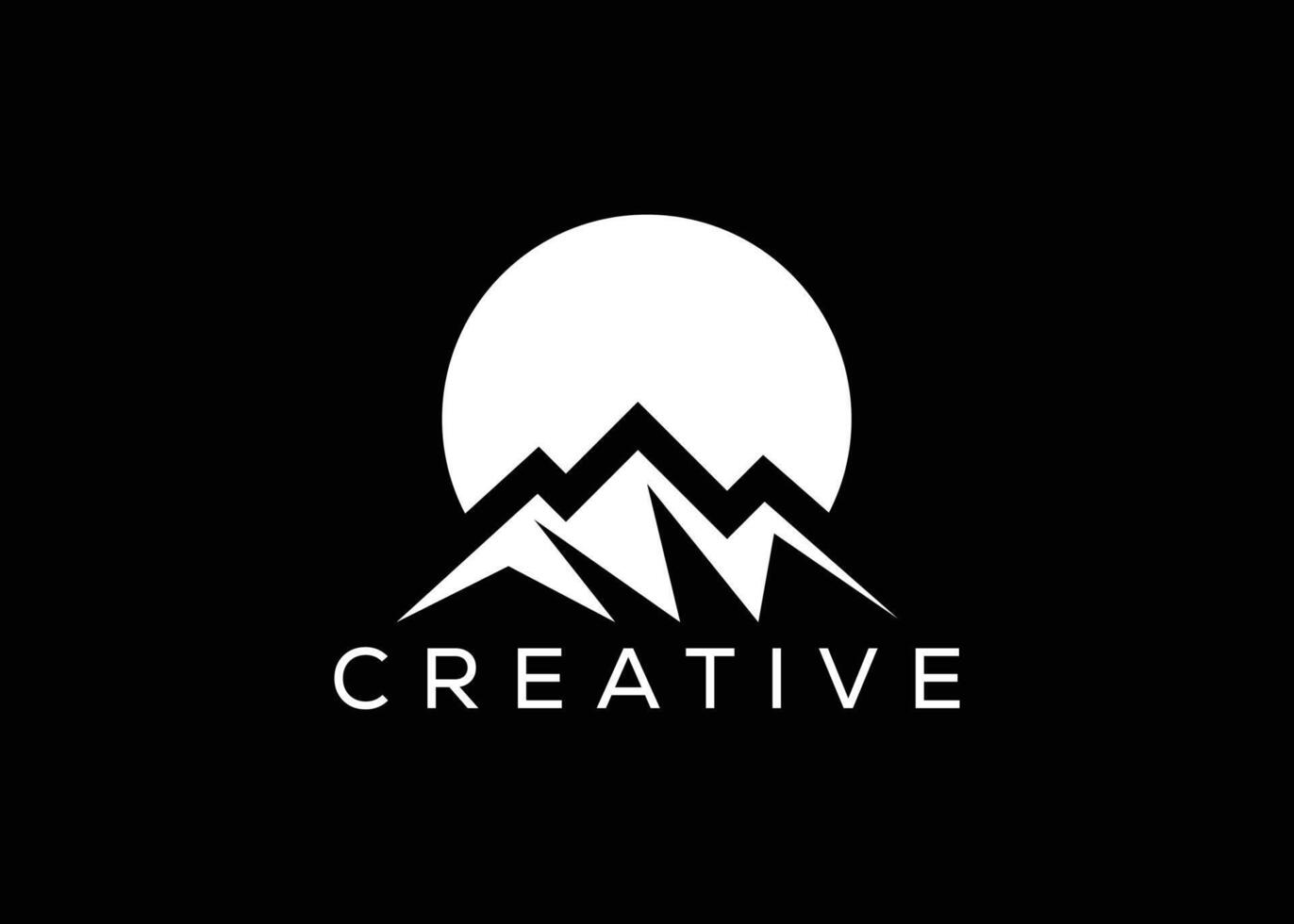 Minimal Letter O mountain logo design vector template. Initial Letter O hill vector logo