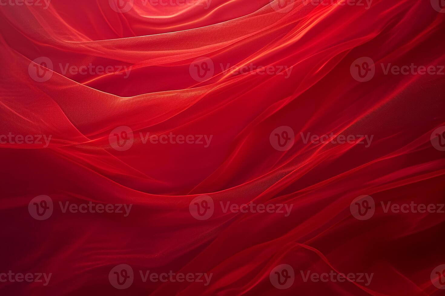 AI generated butterflies on red color background surrounded by romantic atmosphere of floating hearts. Happy valentine day concept photo