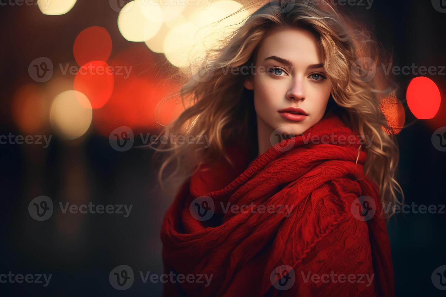 AI generated red color background surrounded by romantic atmosphere of floating Red heart shaped cutout papers photo