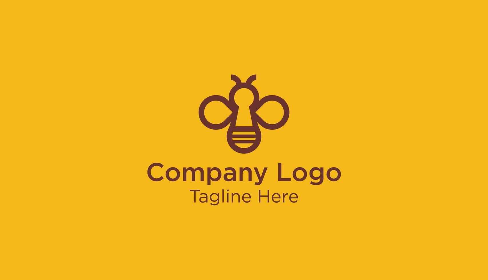Simple Bee Logo vector