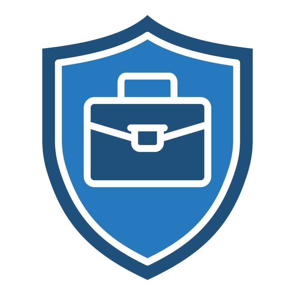 Portfolio Protector icon line vector illustration