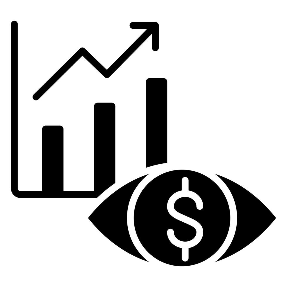 Investment Watcher icon line vector illustration
