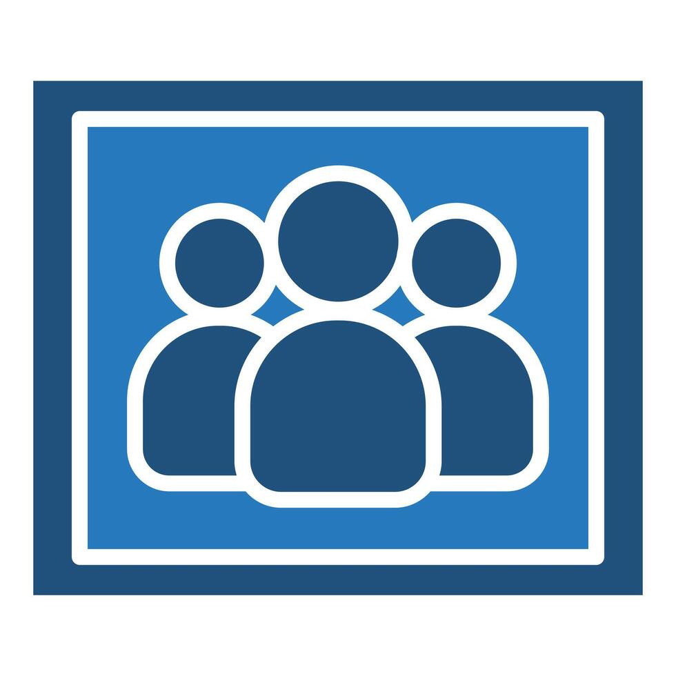 Public Image icon line vector illustration