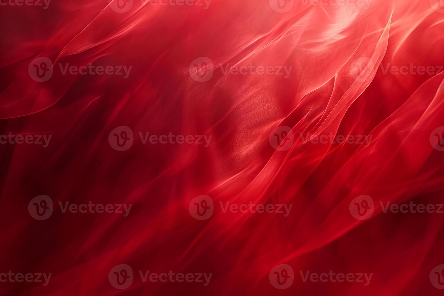 AI generated red color background surrounded by romantic atmosphere of floating Red heart shaped cutout papers photo