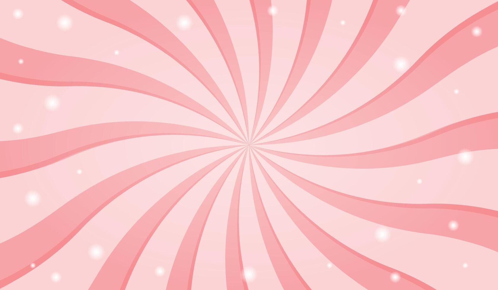 Candy color sunburst background. Abstract pink cream sunbeams design wallpaper. Colorful spinning lines for template, banner, poster, flyer. Vector backdrop