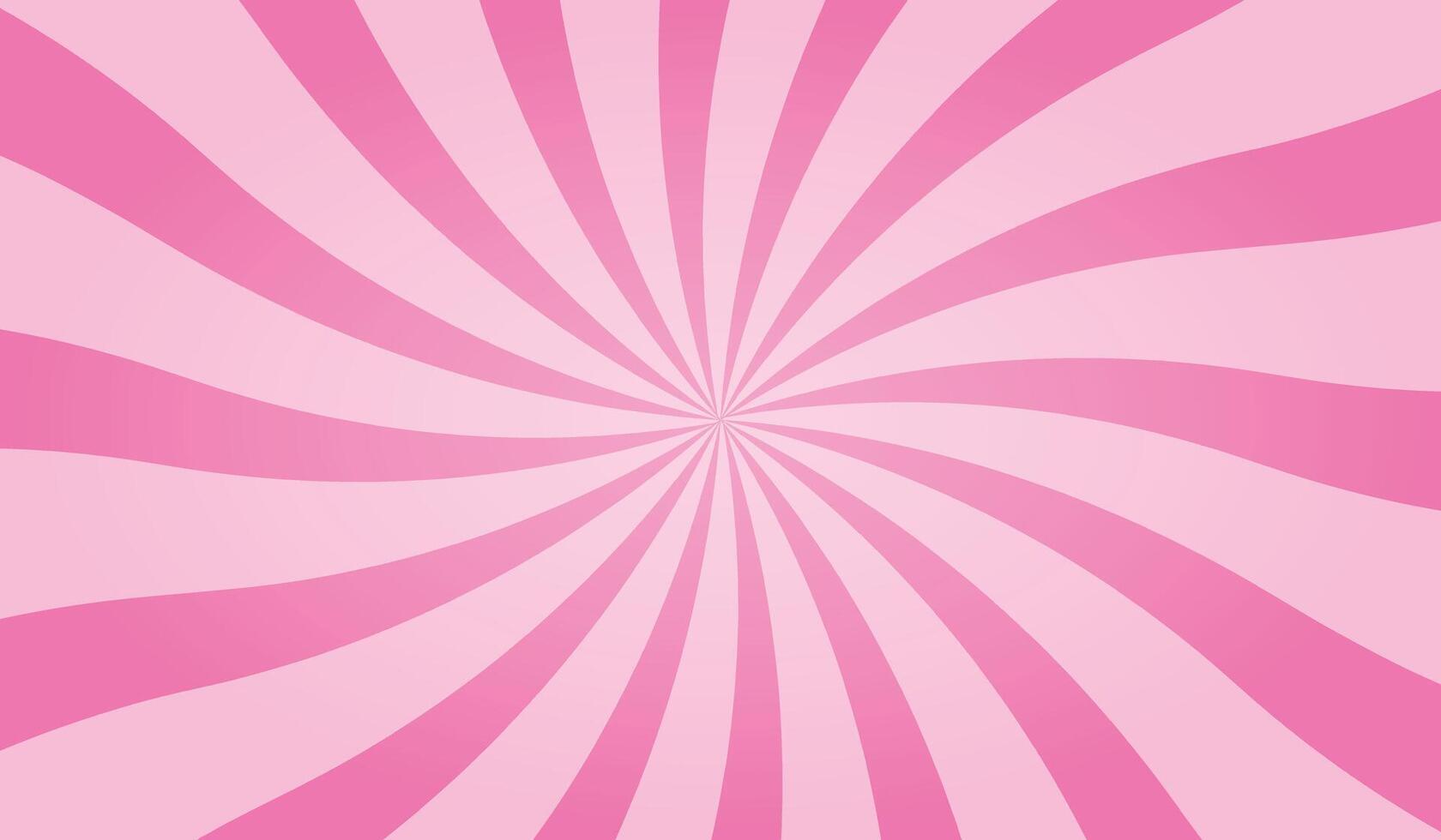 Candy color sunburst background. Abstract pink cream sunbeams design wallpaper. Colorful spinning lines for template, banner, poster, flyer. Vector backdrop