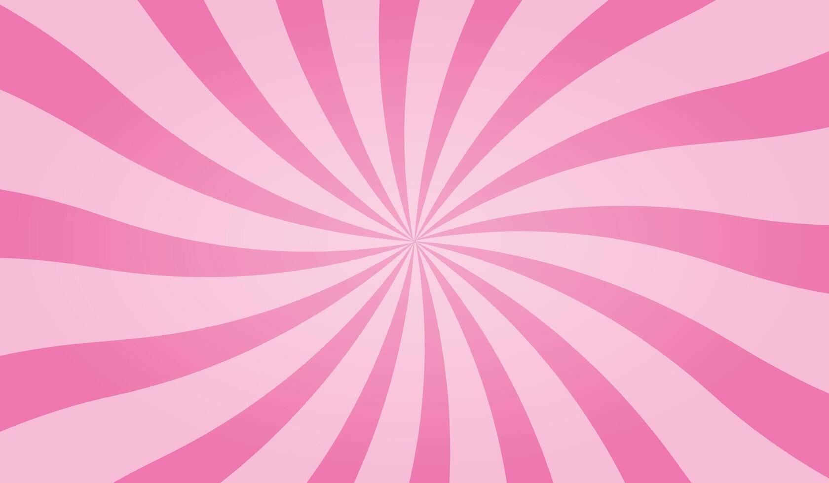 Candy color sunburst background. Abstract pink cream sunbeams design wallpaper. Colorful spinning lines for template, banner, poster, flyer. Vector backdrop