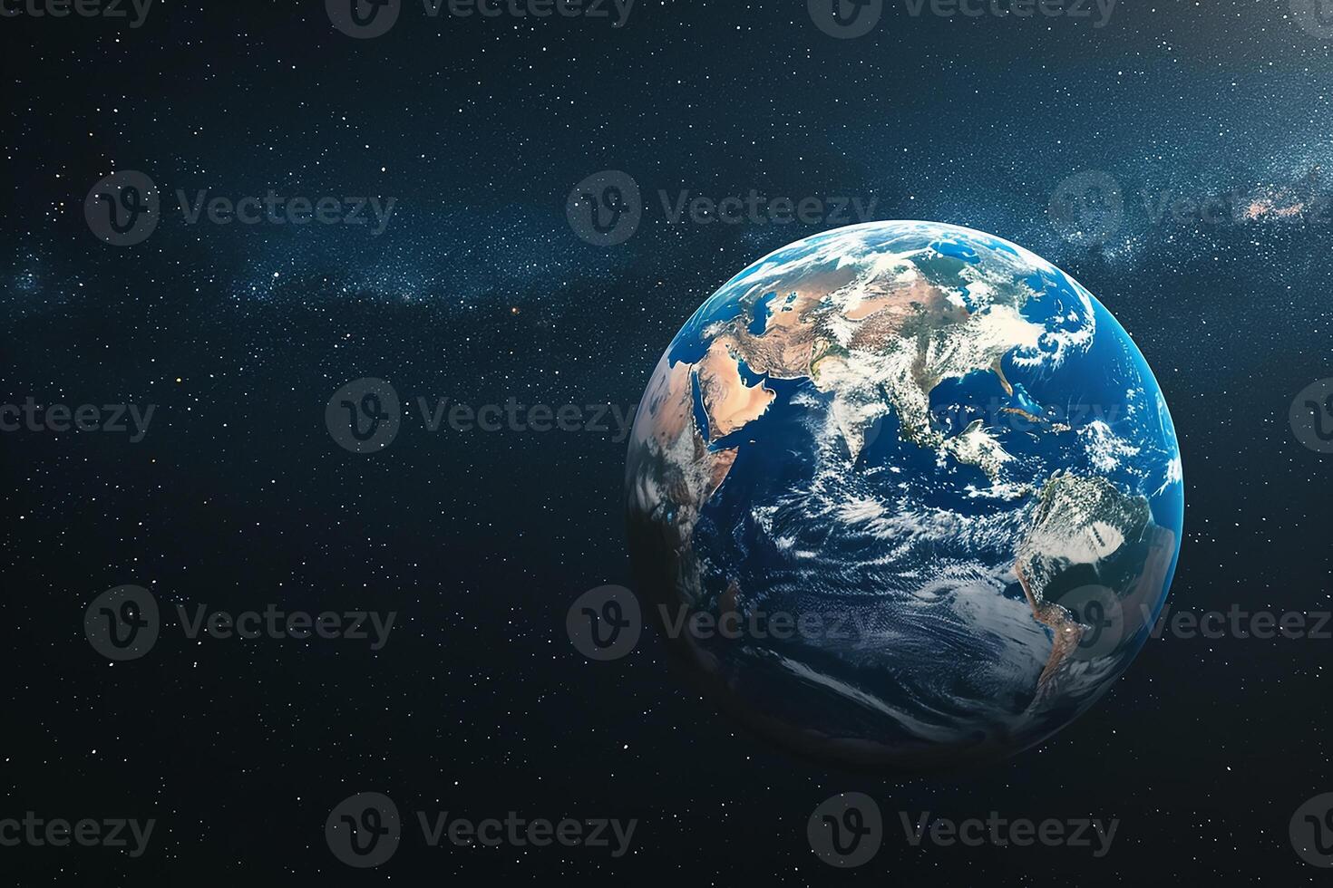 AI generated The planet earth view from space photo
